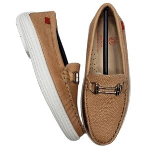 Marc Joseph | NIB Lexington Beige Pebble Grainy Classic Leather Loafer Girl 12.5